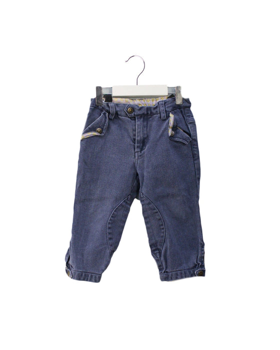 A Navy Jeans from Shanghai Tang in size 6T for girl. (Front View)