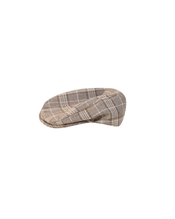 A Brown Caps from Chickeeduck in size 3-6M for boy. (Front View)