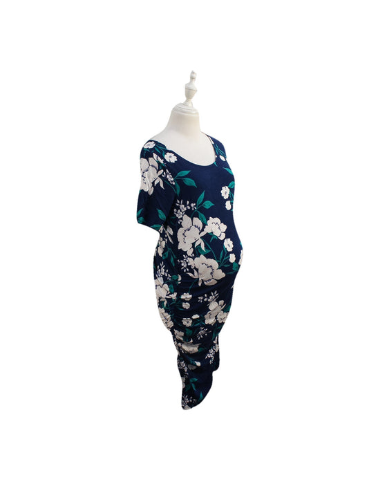A Navy Short Sleeve Dresses from Yumi Kim in size S for maternity. (Front View)