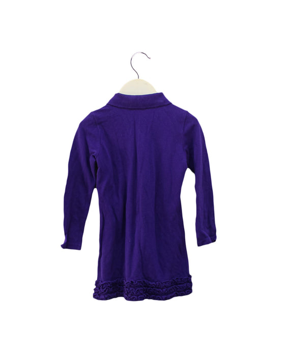 A Purple Long Sleeve Dresses from Ralph Lauren in size 3T for girl. (Back View)