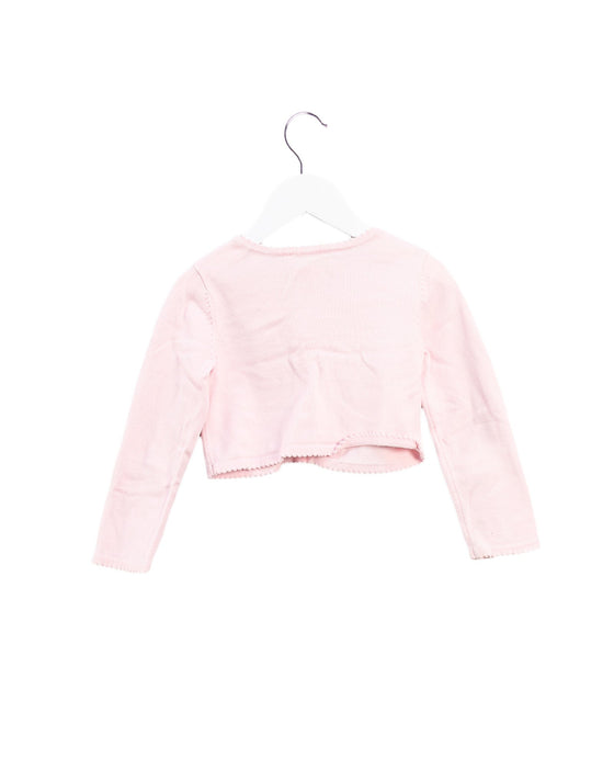 A Pink Cardigans from Jacadi in size 4T for girl. (Back View)