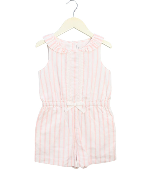 A Pink Sleeveless Rompers from Janie & Jack in size 4T for girl. (Front View)