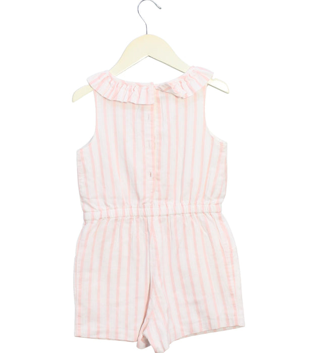 A Pink Sleeveless Rompers from Janie & Jack in size 4T for girl. (Back View)