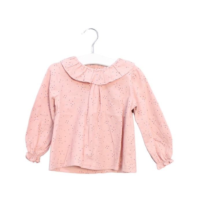 A Pink Long Sleeve Tops from Knot in size 18-24M for girl. (Front View)