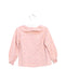 A Pink Long Sleeve Tops from Knot in size 18-24M for girl. (Back View)