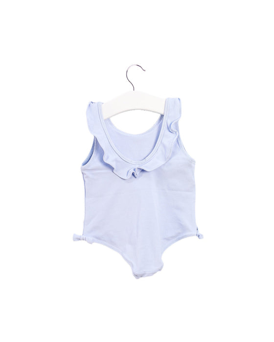 A Blue Sleeveless Bodysuits from Jacadi in size 2T for girl. (Back View)