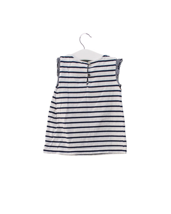 A Navy Sleeveless Tops from Jacadi in size 4T for girl. (Back View)