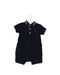 A Black Short Sleeve Rompers from Jacadi in size 6-12M for boy. (Front View)