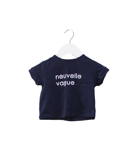 A Navy Short Sleeve T Shirts from Jacadi in size 3-6M for neutral. (Front View)