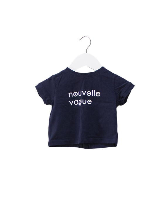 A Navy Short Sleeve T Shirts from Jacadi in size 3-6M for neutral. (Front View)