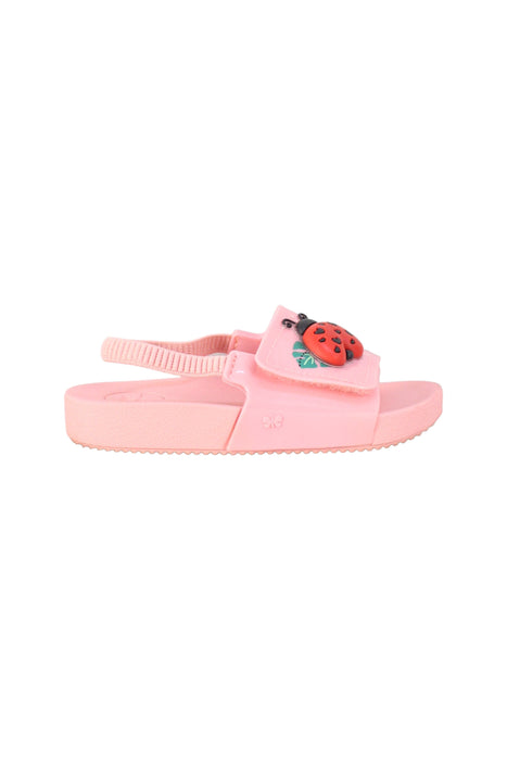 A Pink Sandals from Zaxy in size 3T for girl. (Back View)