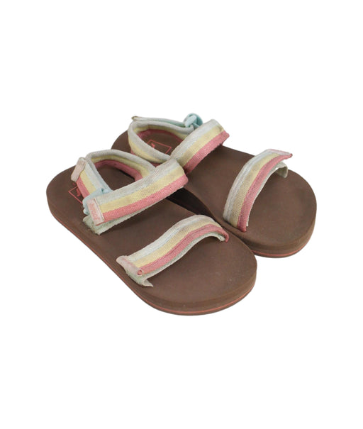 A Multicolour Sandals from Reef in size 5T for girl. (Front View)