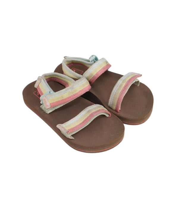 A Multicolour Sandals from Reef in size 5T for girl. (Front View)