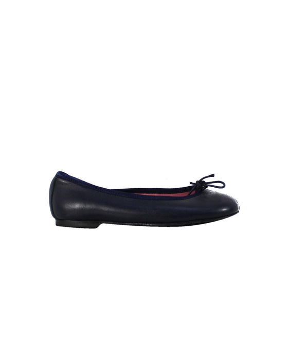 A Navy Flats from Jacadi in size 6T for girl. (Back View)