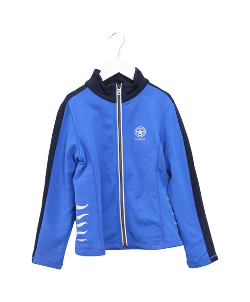 A Blue Lightweight Jackets from Bogner in size 6T for boy. (Front View)