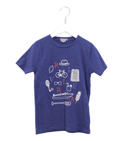 A Navy Short Sleeve T Shirts from Bonpoint in size 8Y for boy. (Front View)