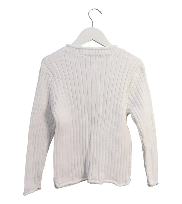 A White Knit Sweaters from Polo Ralph Lauren in size 6T for boy. (Back View)