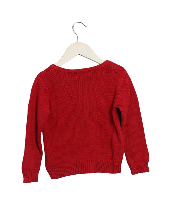 A Red Knit Sweaters from Polo Ralph Lauren in size 3T for boy. (Back View)