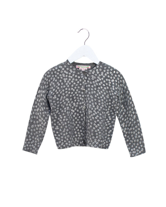 A Grey Cardigans from Bonpoint in size 3T for girl. (Front View)
