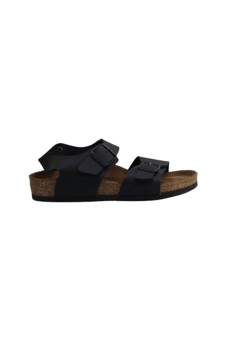 A Black Sandals from Birkenstock in size 7Y for boy. (Back View)