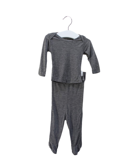 A Grey Pyjama Sets from Solly Baby in size Newborn for girl. (Front View)