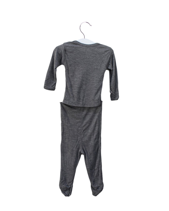 A Grey Pyjama Sets from Solly Baby in size Newborn for girl. (Back View)