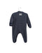 A Navy Long Sleeve Jumpsuits from Jojo Maman Bébé in size 0-3M for boy. (Back View)