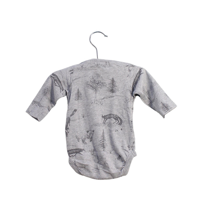 A Grey Long Sleeve Bodysuits from Newbie in size 0-3M for boy. (Back View)