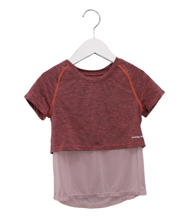 A Pink Active Tops from Moody Tiger in size 6T for girl. (Front View)