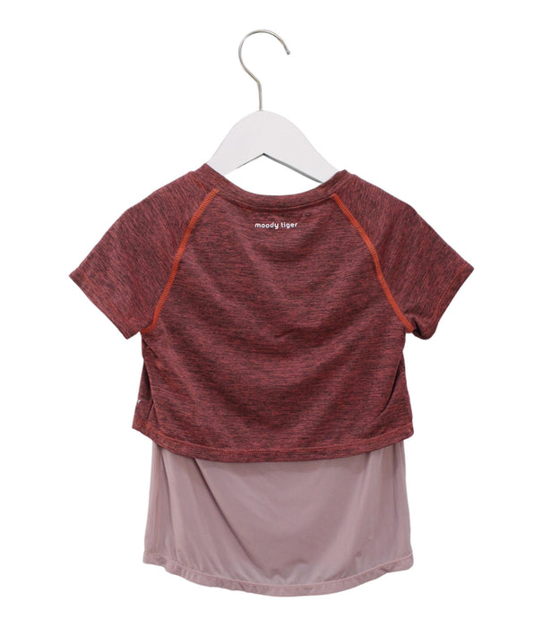 A Pink Active Tops from Moody Tiger in size 6T for girl. (Back View)