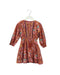 A Pink Long Sleeve Dresses from Velveteen in size 5T for girl. (Front View)