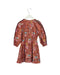 A Pink Long Sleeve Dresses from Velveteen in size 5T for girl. (Back View)