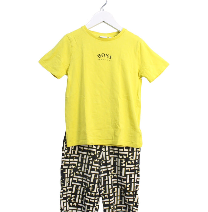 A Yellow Shorts from Boss in size 8Y for boy. (Front View)
