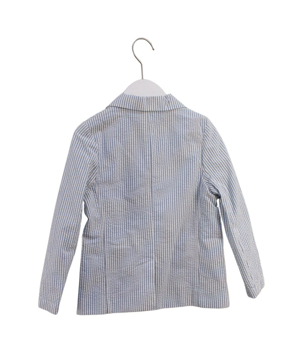 A Blue Blazers from Petit Bateau in size 6T for boy. (Back View)