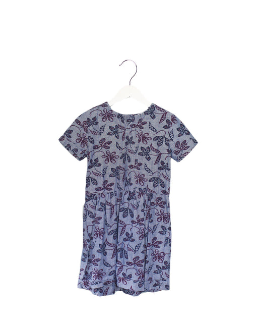 A Blue Short Sleeve Dresses from Brooks Brothers in size 8Y for girl. (Front View)