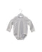 A White Long Sleeve Bodysuits from Mides in size 6-12M for neutral. (Front View)