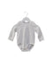 A White Long Sleeve Bodysuits from Mides in size 6-12M for neutral. (Front View)
