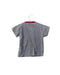 A Grey Short Sleeve T Shirts from Le Petit Pumm in size 6-12M for boy. (Back View)