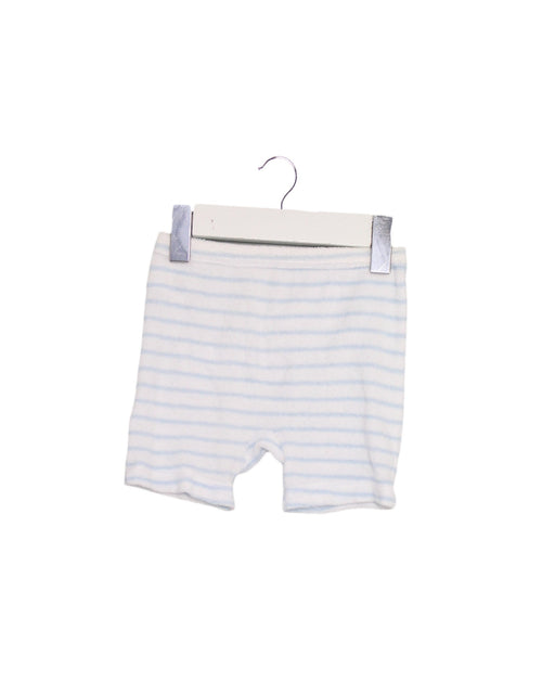 A White Shorts from Petit Bateau in size 6-12M for boy. (Front View)