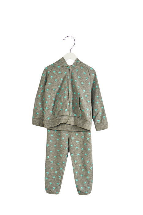 A Grey Pants Sets from Little Starters in size 4T for girl. (Front View)