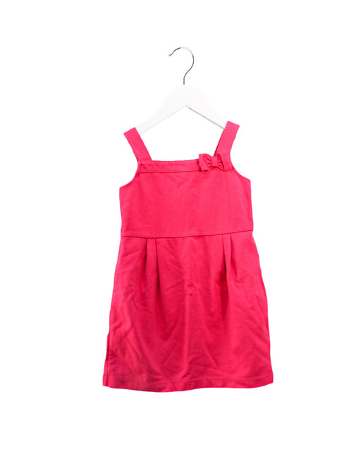 A Pink Sleeveless Dresses from Janie & Jack in size 3T for girl. (Front View)