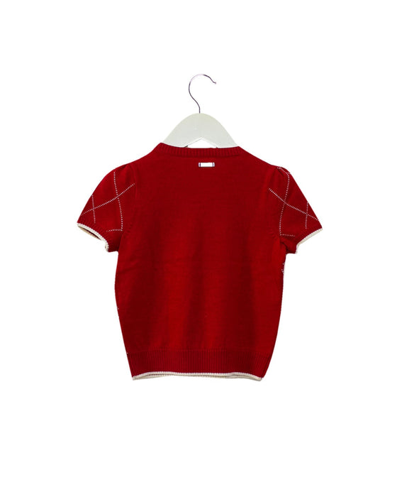 A Red Short Sleeve Shirts from Ferrari in size 2T for girl. (Back View)