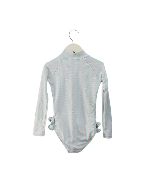 A Blue Swimsuits from Seed in size 4T for girl. (Back View)