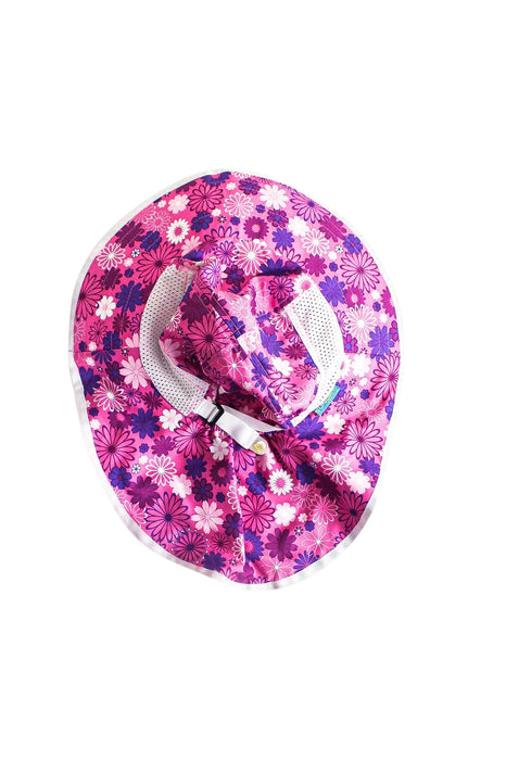 A Pink Sun Hats from Sunday Afternoons in size 5T for girl. (Front View)