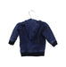 A Navy Zippered Sweatshirts from Seed in size 0-3M for boy. (Back View)
