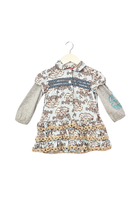 A Mulicolour Sweater Dresses from Oilily in size 12-18M for girl. (Front View)