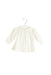 A White Long Sleeve Tops from Bout'Chou in size 3-6M for girl. (Front View)