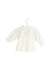 A White Long Sleeve Tops from Bout'Chou in size 3-6M for girl. (Back View)