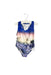 A Blue Swimsuits from Stella McCartney in size 2T for girl. (Front View)