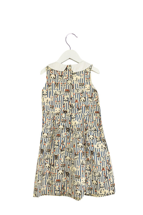A Ivory Sleeveless Dresses from Lovie by Mary J in size 12-18M for girl. (Back View)